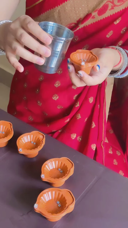 LED Light Water Sensor Diyas (pack of 6/12/18/24)